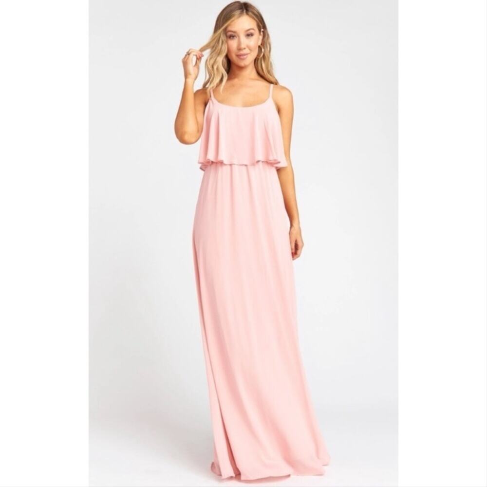 NWT Show Me Your Mumu Caitlin rosebud pink maxi dress LARGE